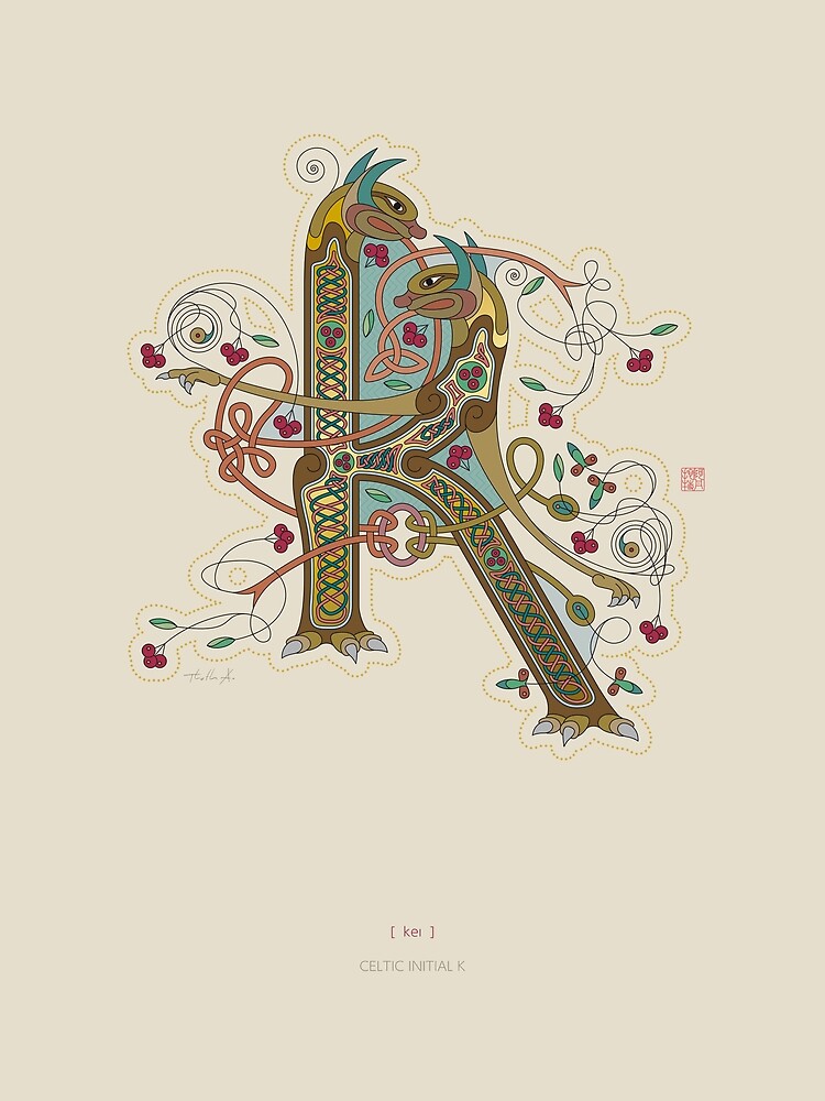 Celtic Initial K by Thoth-Adan