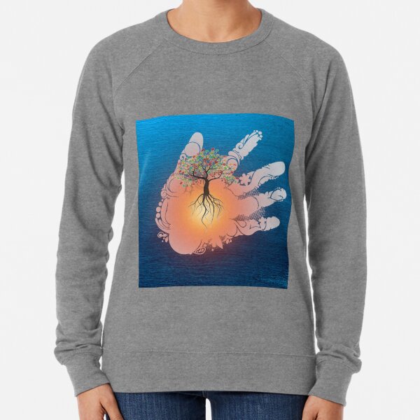 Tree of light Lightweight Sweatshirt