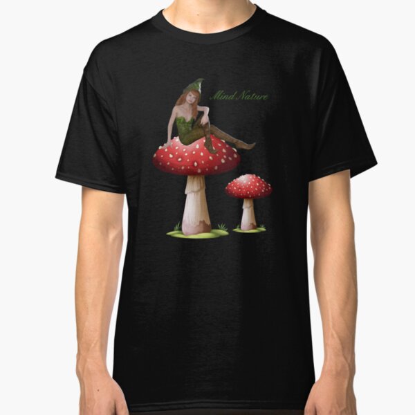 Elf with mushrooms Mind Nature Classic T-Shirt