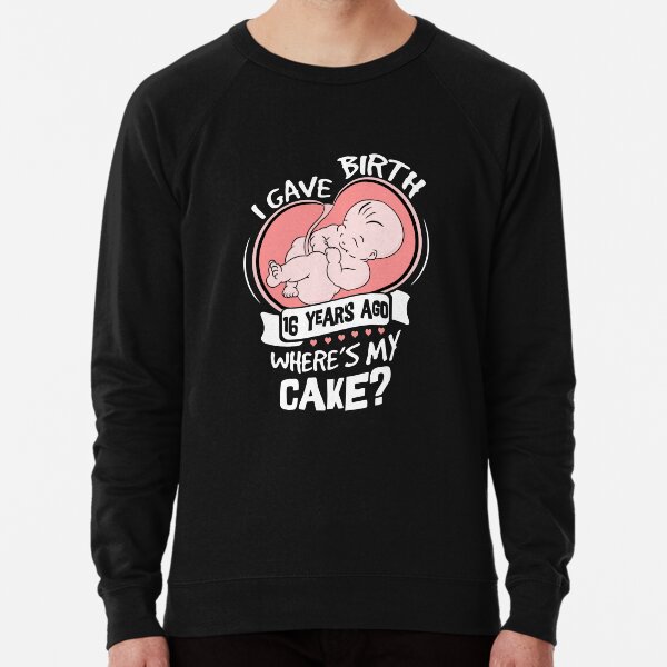 16th Birthday Decorations Stylish Hoodie,Cake Candle Anniversary of Birth Best Wishes Young Sweaters for Men /& Boys,Small