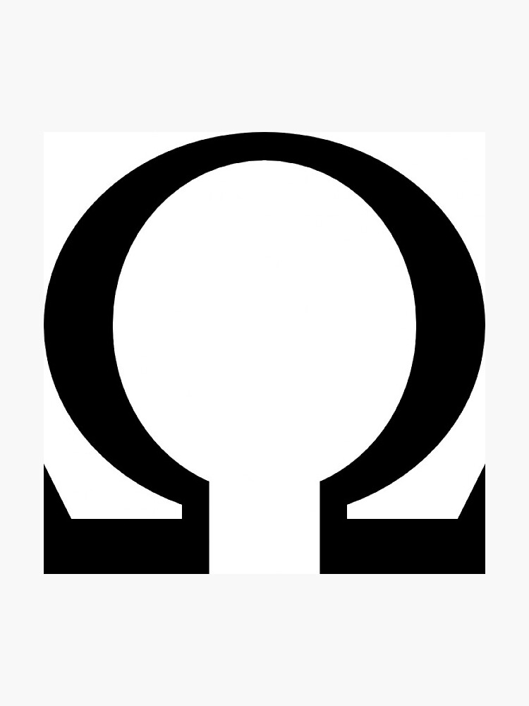 OMEGA Text Symbol Sticker