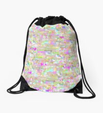Glitchy - Tweed Drawstring Bag