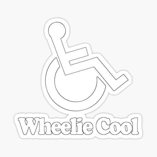 Funny Wheelchair Stickers Redbubble