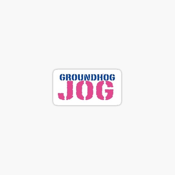 Wiarton Willie Groundhog Jog Sticker