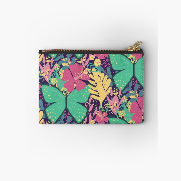 Item preview, Mariposas tropicales y patrón floral. designed and sold by purplesparrow.