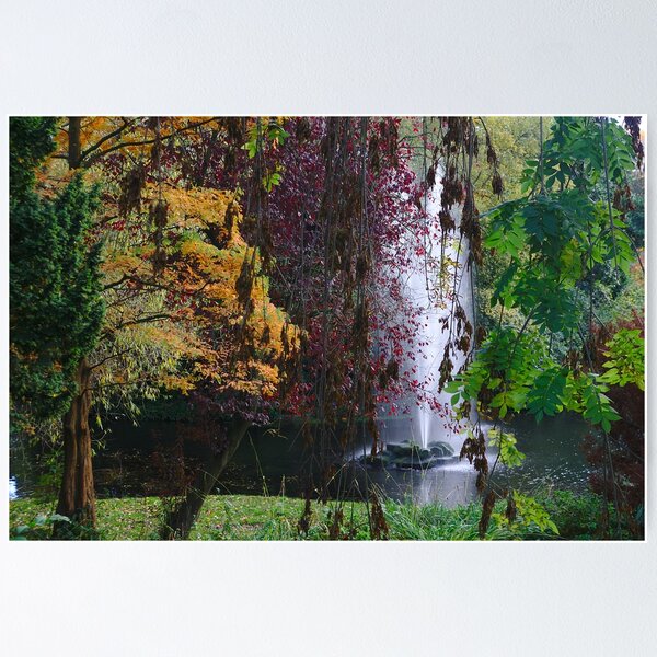 Item preview, Autumn leaves and fountain designed and sold by Steven Tyrer.