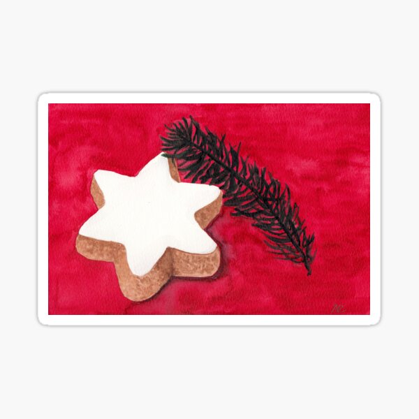 Advent Zimtstern Sticker