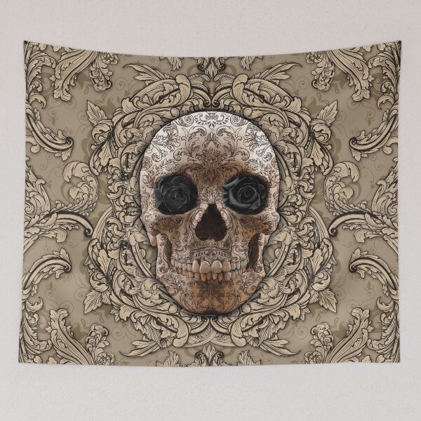 Item preview, Cream Baroque Skull designed and sold by Abysm Internal.