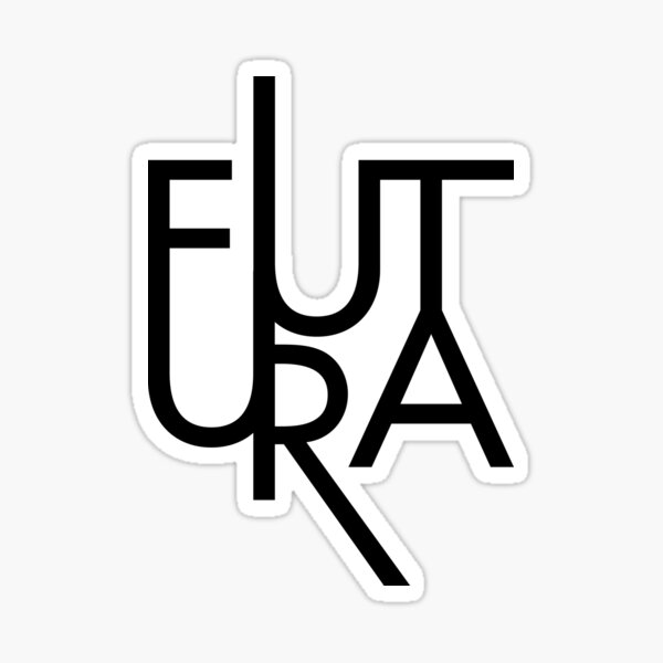 Futura the god font Sticker