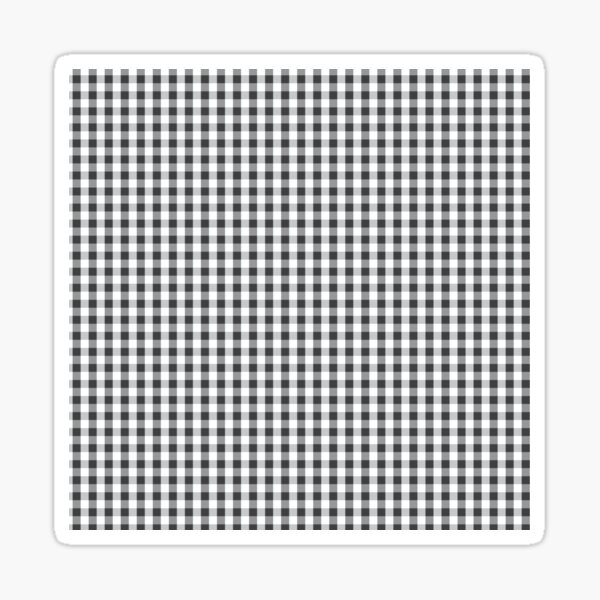 Black Gingham Sticker