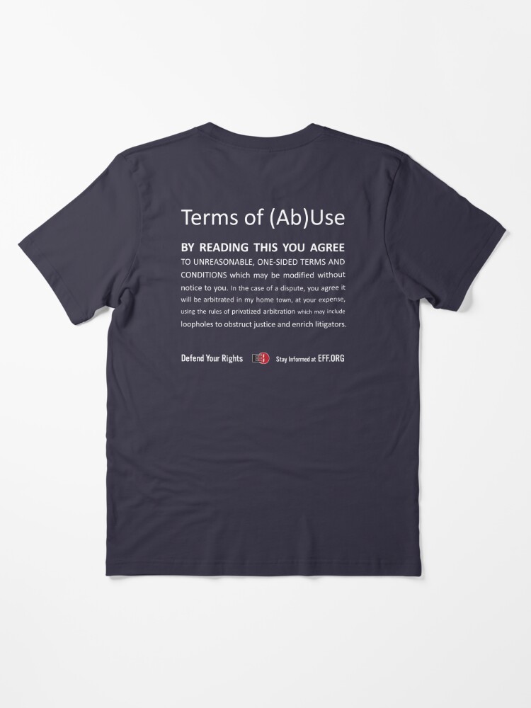 Alternate view of Terms of (Ab)Use - white Essential T-Shirt
