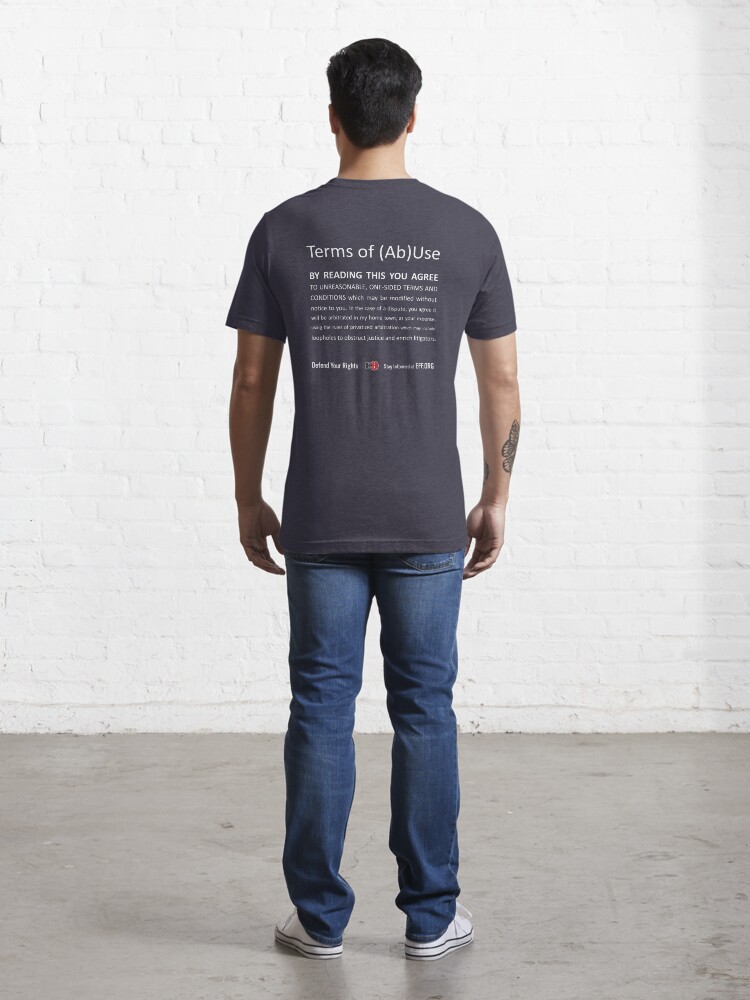 Alternate view of Terms of (Ab)Use - white Essential T-Shirt