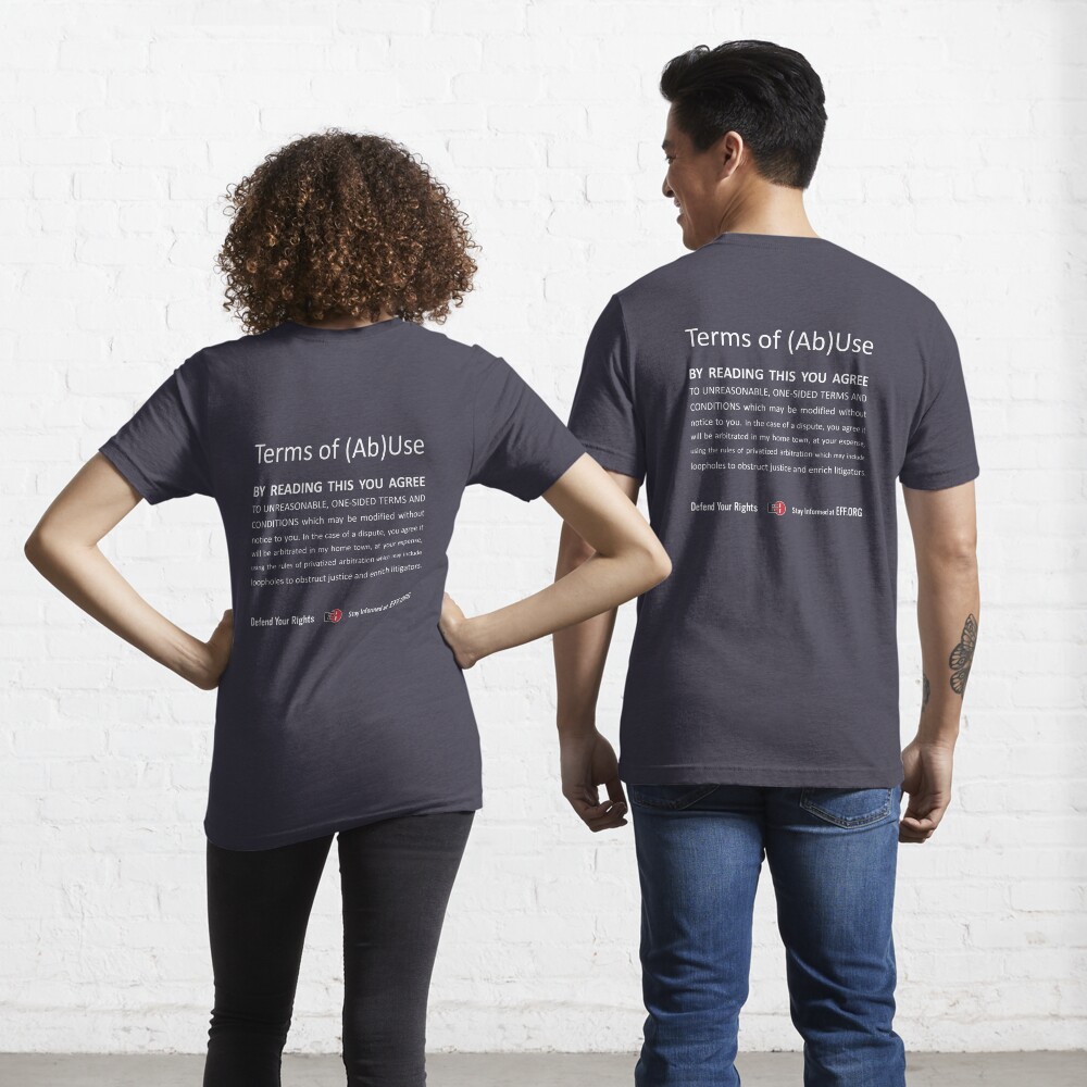 Terms of (Ab)Use - white Essential T-Shirt