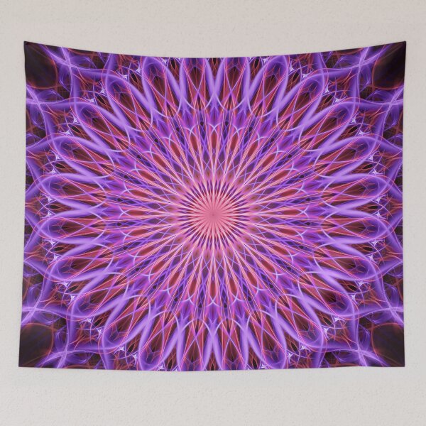 Item preview, Glowing violet mandala designed and sold by JBlaminsky.