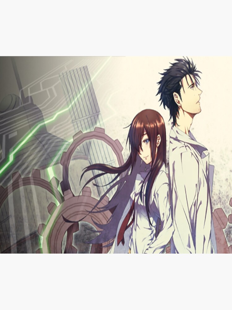 Steins Gate Okabe And Kurisu Postcard For Sale By Quemix Redbubble