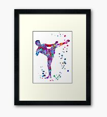 Man muay thai boxing, muay thai boxing man Framed Print