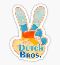 Love sign Dutch bros fingers Sticker