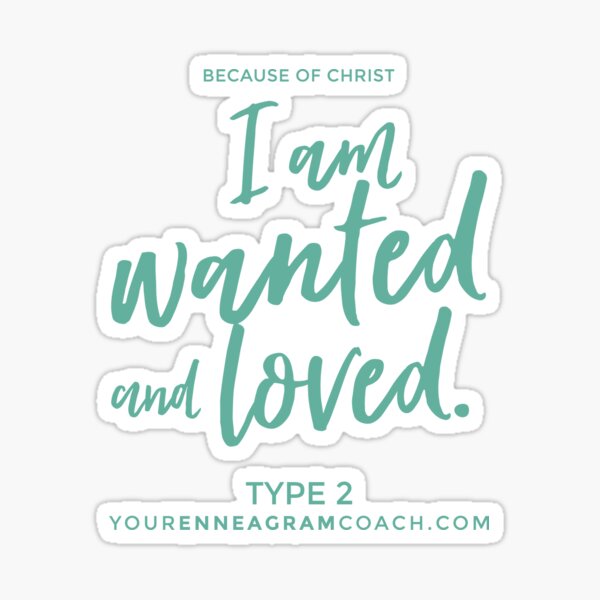 Enneagram Type 2 - Core Longing Sticker