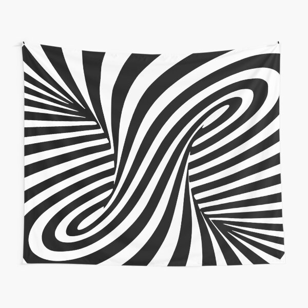 Trippy Hypnotic Vortex Spiral Art Tapestry