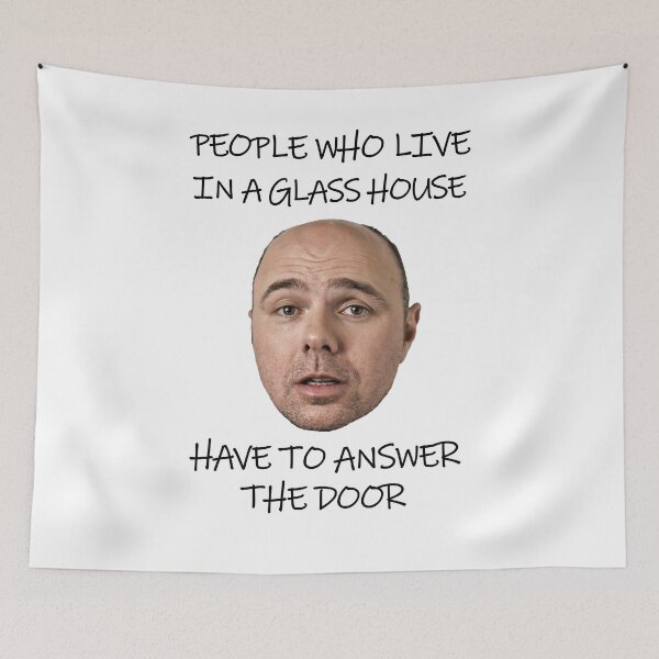 Item preview, Karl Pilkington - People Who Live in a Glass House Have to Answer the Door designed and sold by RafikCreations.