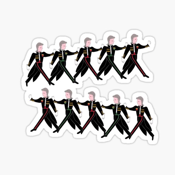 12 Days of Christmas 10 Lords A-Leaping Sticker