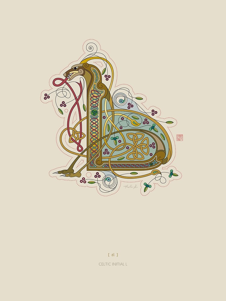 Celtic Initial L by Thoth-Adan