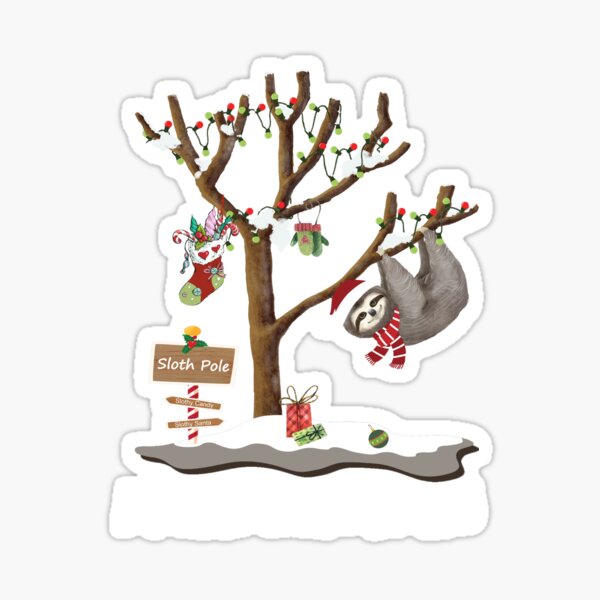 Artikel-Vorschau von FROHE WEIHNACHTEN VOM SLOTH POLE, designt und verkauft von Jecolds.