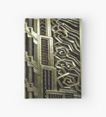 Art Deco, Weinlese, Ära 1920, der große Gatsby, elegant, Chic, Gold, Silber, Bronze, Muster, modisch, modern, mit Blumen Notizbuch