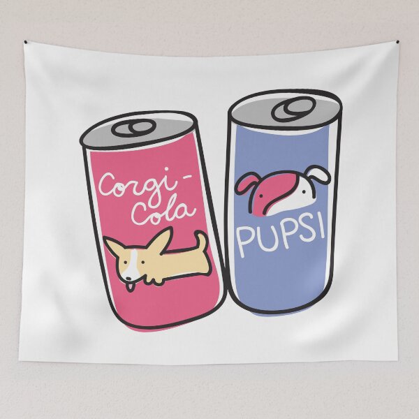 Item preview, Soda Pups: Corgi-Cola & Pupsi designed and sold by Bountiful Bean.