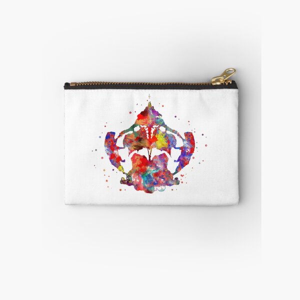 Aperçu de l'œuvre Rorschach, aquarelle Rorschach, carte 8 créée et vendue par Rosaliartbook.