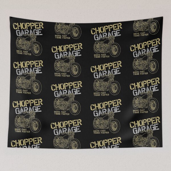 Item preview, Chopper Garage - Move Fast, Think Faster designed and sold by MoeLok.