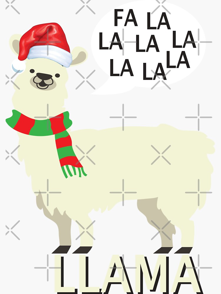Fa La La Llama T-Shirt - Cute Llama Christmas Shirt Alpaca