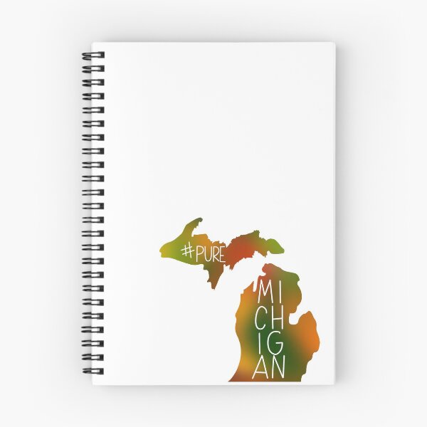 Item preview, #PureMichigan Pure Michigan Autumn Hand Lettered State designed and sold by Laura Ohlman.