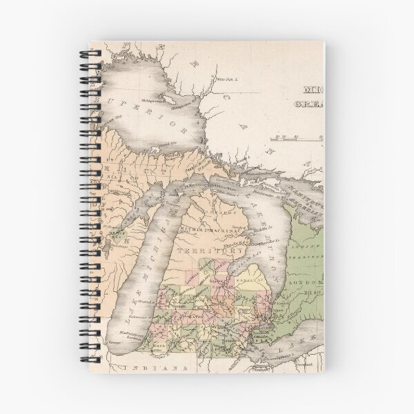Item preview, Vintage Map of The Great Lakes (1837) designed and sold by BravuraMedia.