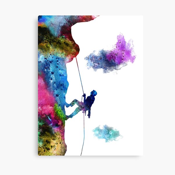 Item preview, Rock climbing extreme sport man, climbing man, climber designed and sold by Rosaliartbook.
