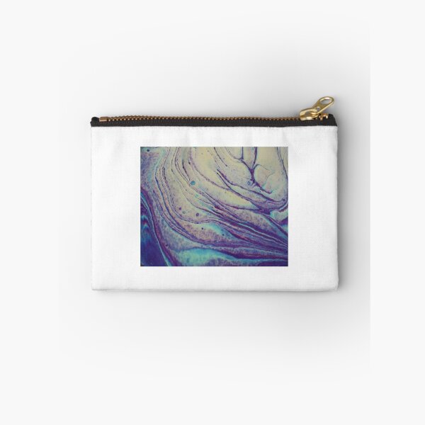 Item preview, Fluid art - violet, turquoise, cream  designed and sold by themuseinspired.