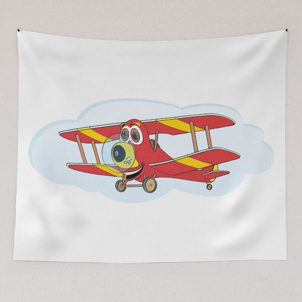 Item preview, Red Biplane Cartoon designed and sold by Scott Hayes.
