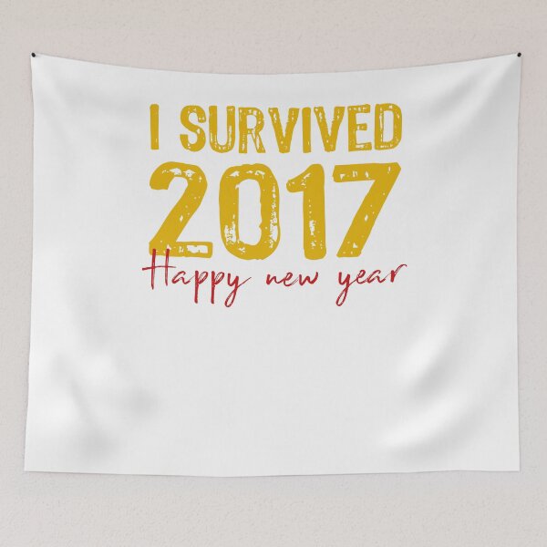 Item preview, I Survived 2017 Funny Happy New Years Eve Ball HNY designed and sold by KNUXX Shop.