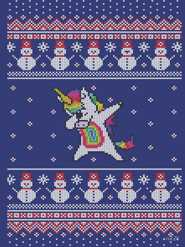 Unicorn celebrating for Christmas de roc21