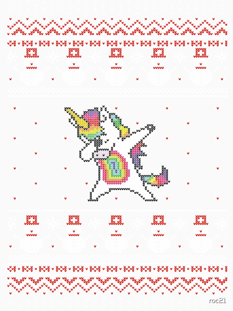 Unicorn celebrating for Christmas de roc21