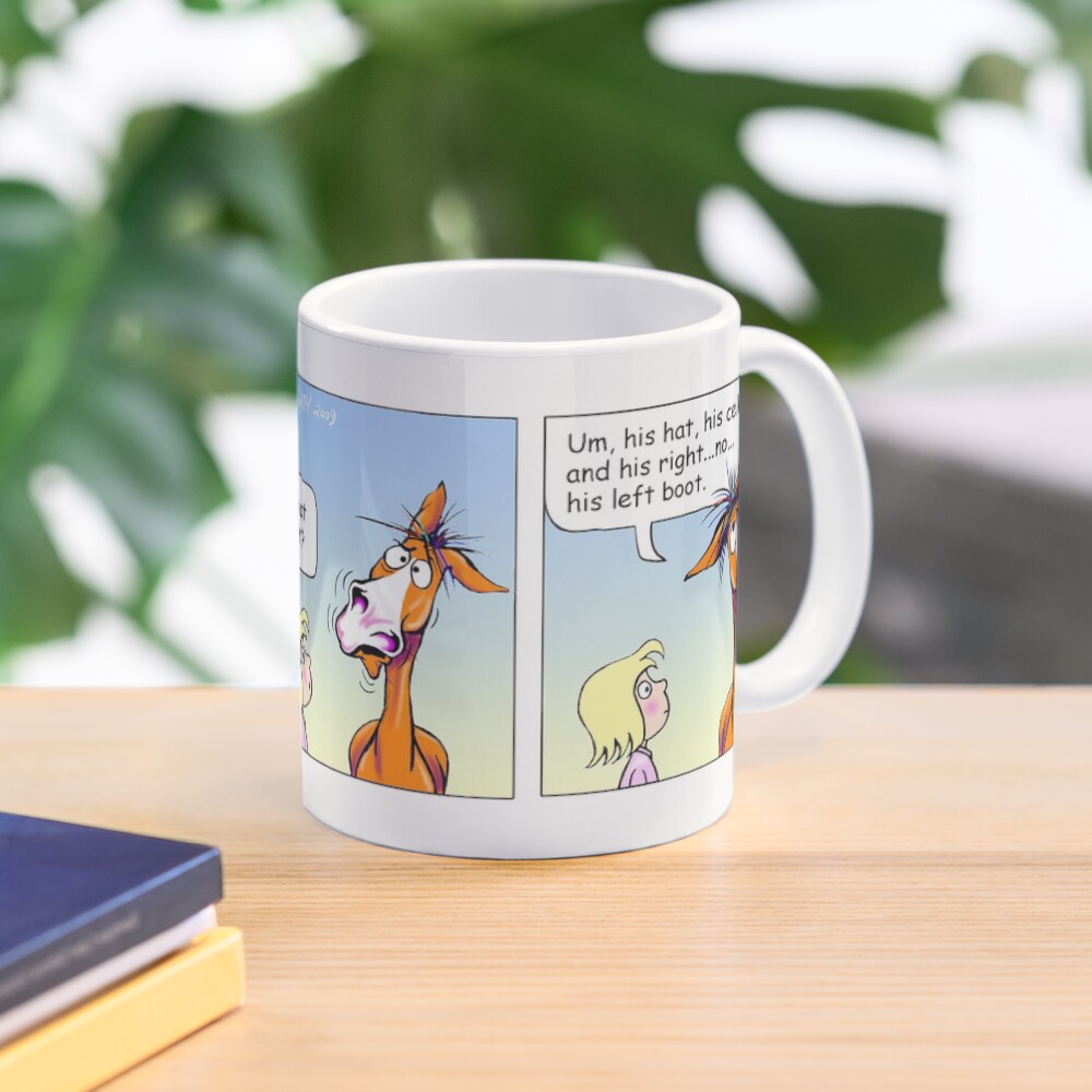 Fergus the Horse: "Floating Teeth" Comic Strip Coffee Mug