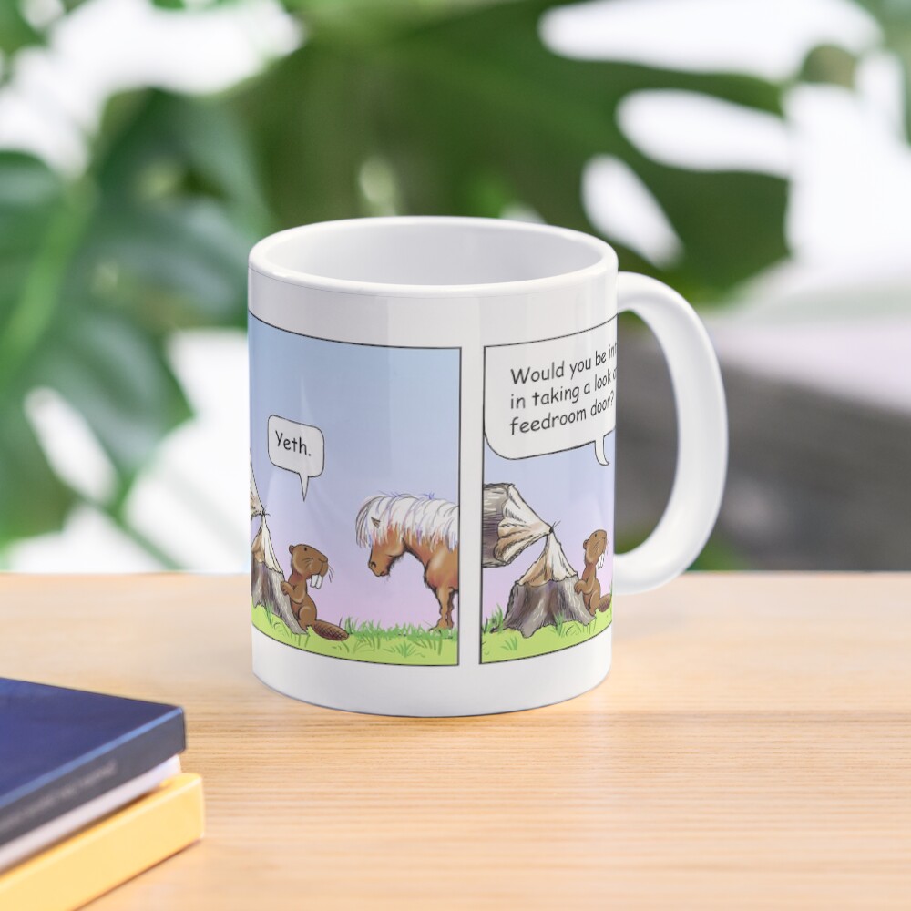 Fergus the Horse: "Beaver" Comic Strip Mug