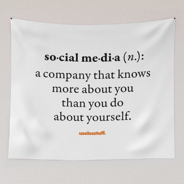 Item preview, 16677-02-BLT – Uselesstuff® Dictionary – Social Media – More (Black) designed and sold by Uselesstuff.