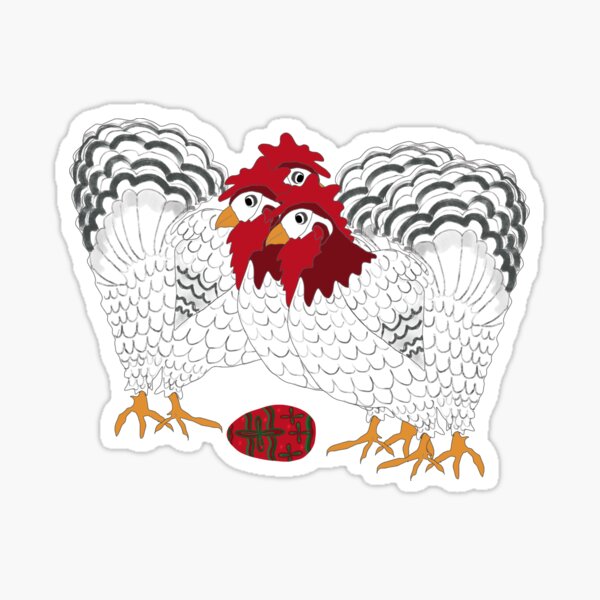 12 Days of Christmas 3 French Hens Sticker