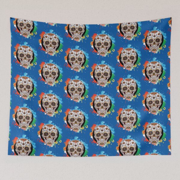 Item preview, Smiling Fancy Skull Artwork Happy Halloween! designed and sold by Capiral Bucketlist.