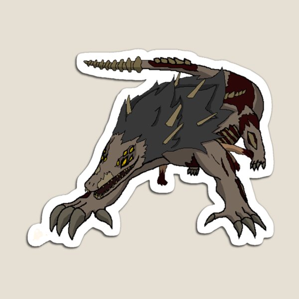 SCP-682 'Scarily Cute Pests' Magnet for Sale by WarFang-Arts