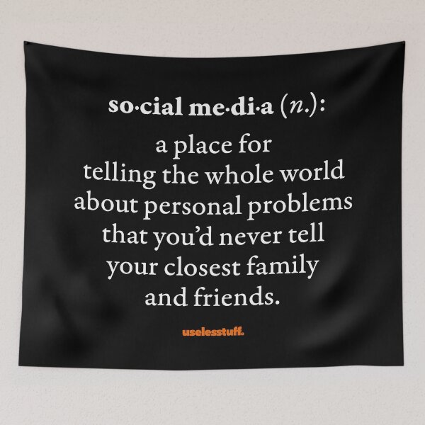 Item preview, 16677-03-BDK – Uselesstuff® Dictionary – Social Media – Personal (White) designed and sold by Uselesstuff.