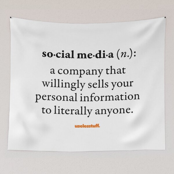 Item preview, 16677-04-BLT – Uselesstuff® Dictionary – Social Media – Sell (Black) designed and sold by Uselesstuff.