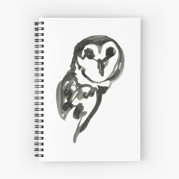 Item preview, Barn owl brush and ink designed and sold by pigwingsangel.