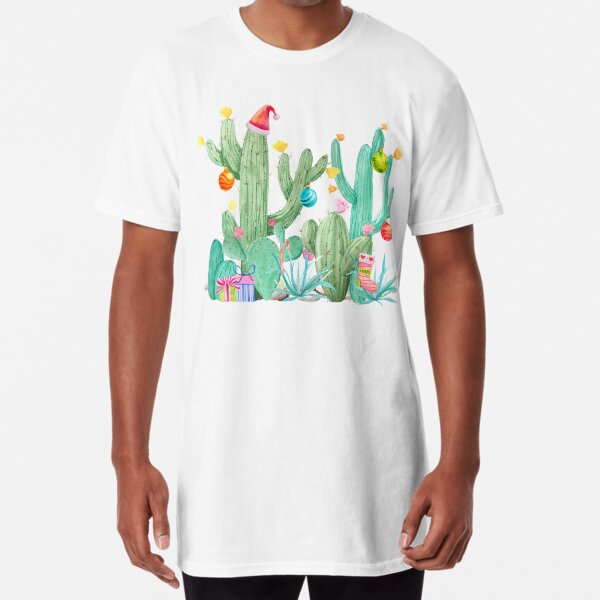 "Christmas Holiday Cactus Southwest Desert Garden" T-shirt ...
